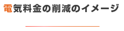 電気料金の削減イメージ